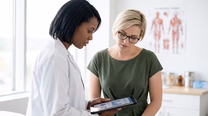 What to Expect on the Final Approach: A doctor and patient during a consultation Doctor and patient consultation for What to Expect on the Final Approach - Best Route To Hearing First Ashford By Bus