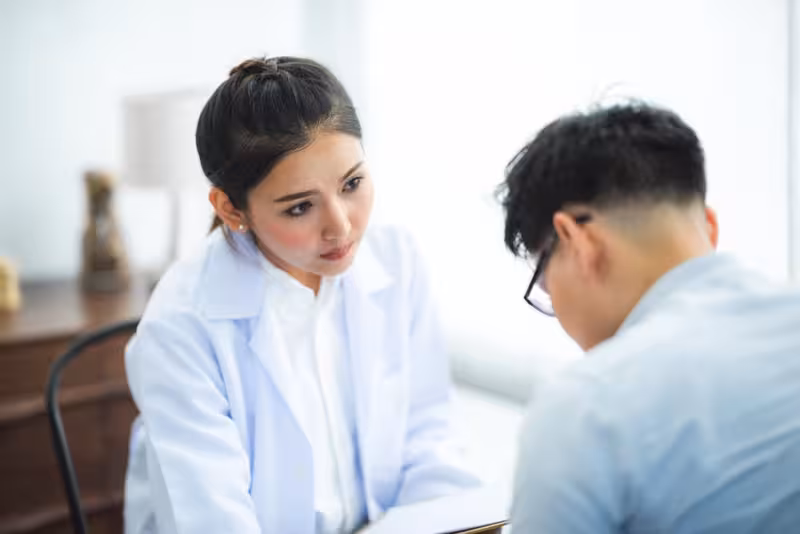 Doctor and patient consultation for Easy Access for Visitors to the Hendon Clinic - How To Register For An Appointment At He...